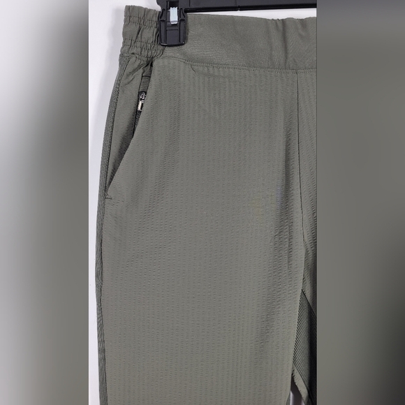 Athleta Textured Brooklyn Green Joggers #703 Size 8 - Picture 3 of 14